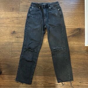 Garage “Vintage Straight” Black Jeans